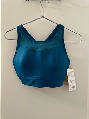 Athleta Gigi High Impact Support Sports Bra l Teal Blue | XS